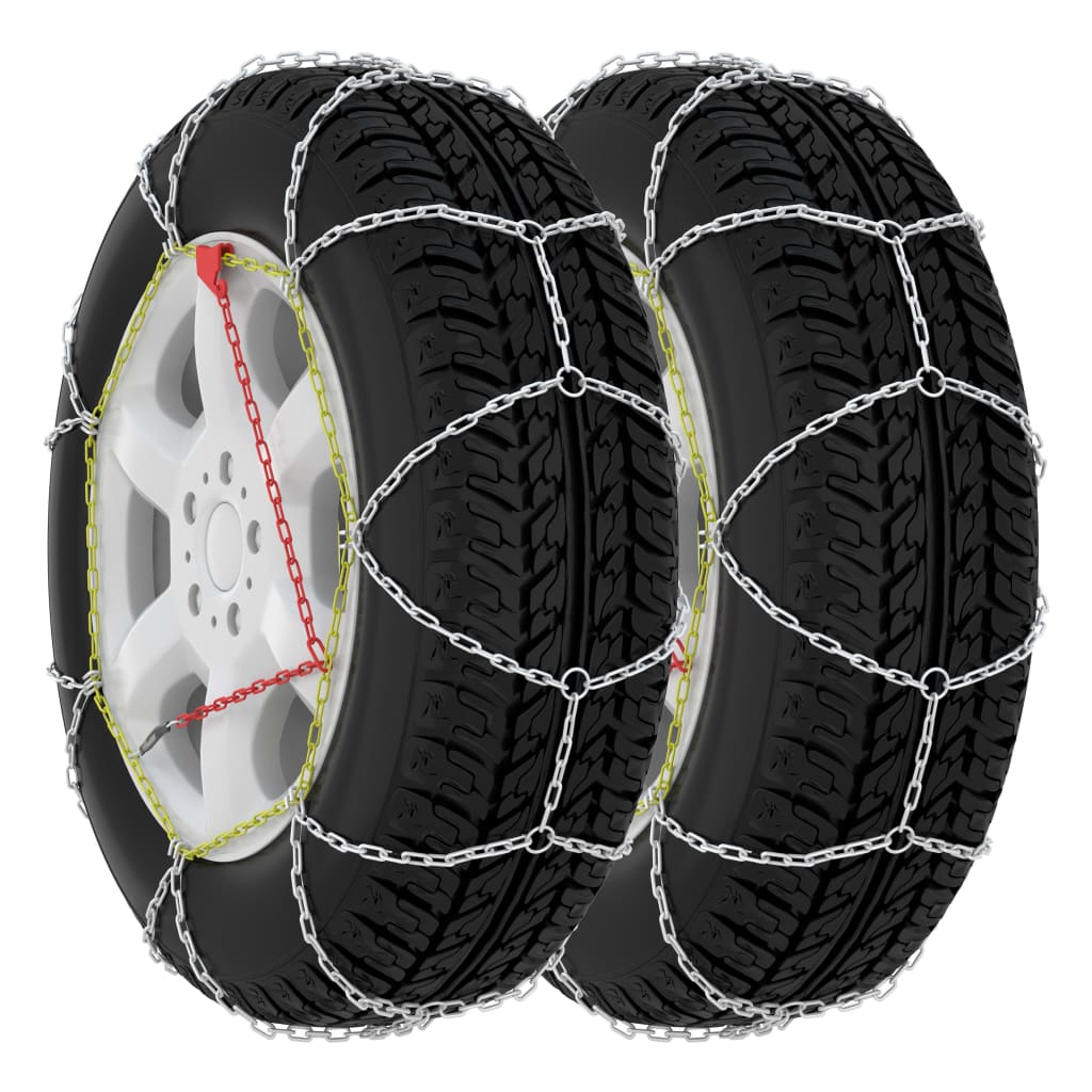 Vidaxl sneeuwkettingen 2 st 9 mm kn80