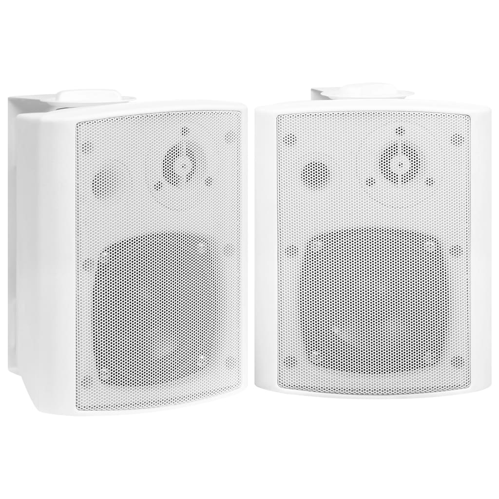 Vidaxl Stereoluliidi Spriecher Mauer -Montéiert 2 St 80 W White