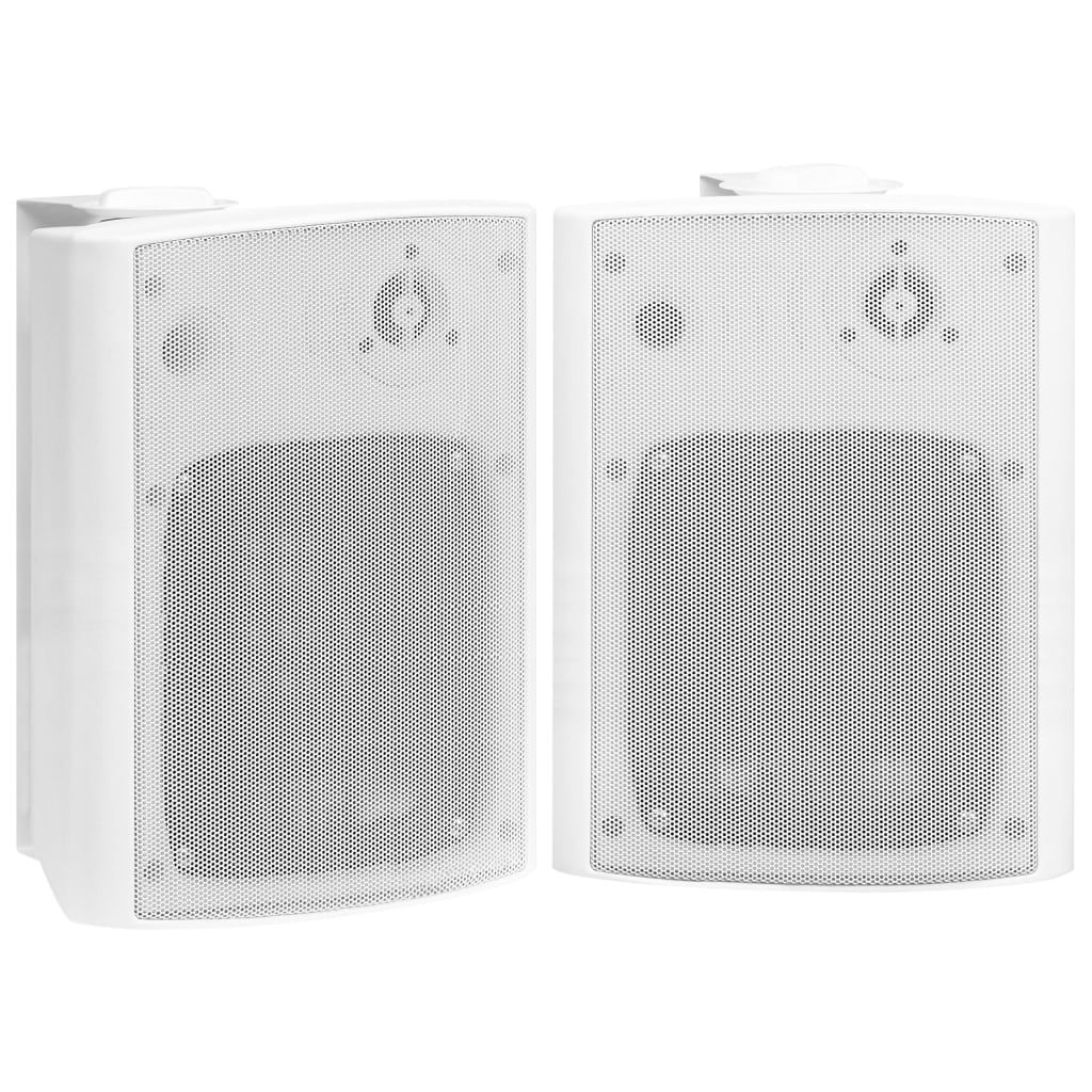 Vidaxl Stereooluidial Spriecher Mauer Montéierung 2 St 120 W White