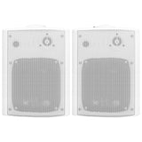 Vidaxl Altavoces estereolíticos Montaje de pared 2 st 120 W White