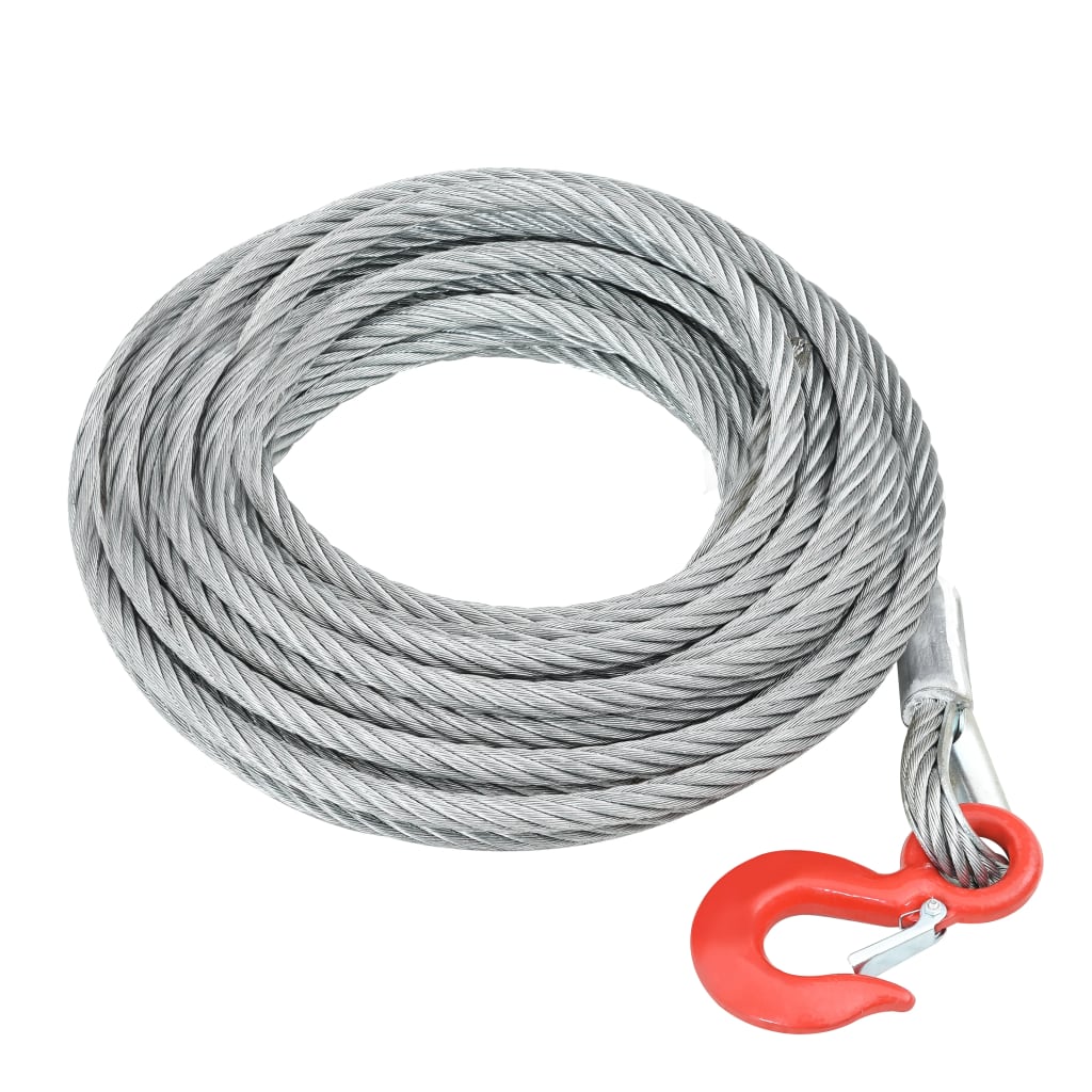 Cable de acero Vidaxl 3200 kg 20 m