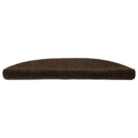 Vidaxl Mats d'escalier auto-adhésifs 15 pièces 56x17x3 cm Brown Semi-Rounds