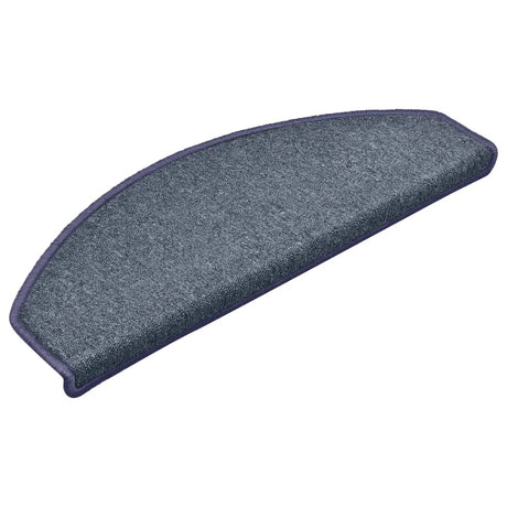 Mattes d'escalier Vidaxl 15 st 65x24x4 cm Gris foncé et hémisphère bleu grand