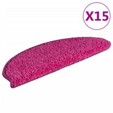 Vidaxl Stair tappetini 15 ST 65x21x4 cm rosa