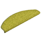 VidaXL tapis d'escalier 15 pcs 65x21x4 cm vert