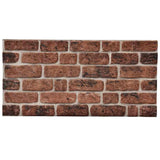 Vidaxl 10 st Wall panels 3D Dark brown brick EPS