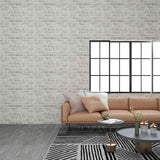 Vidaxl 10 St Wall Panels 3D Light Grey Brick EPS