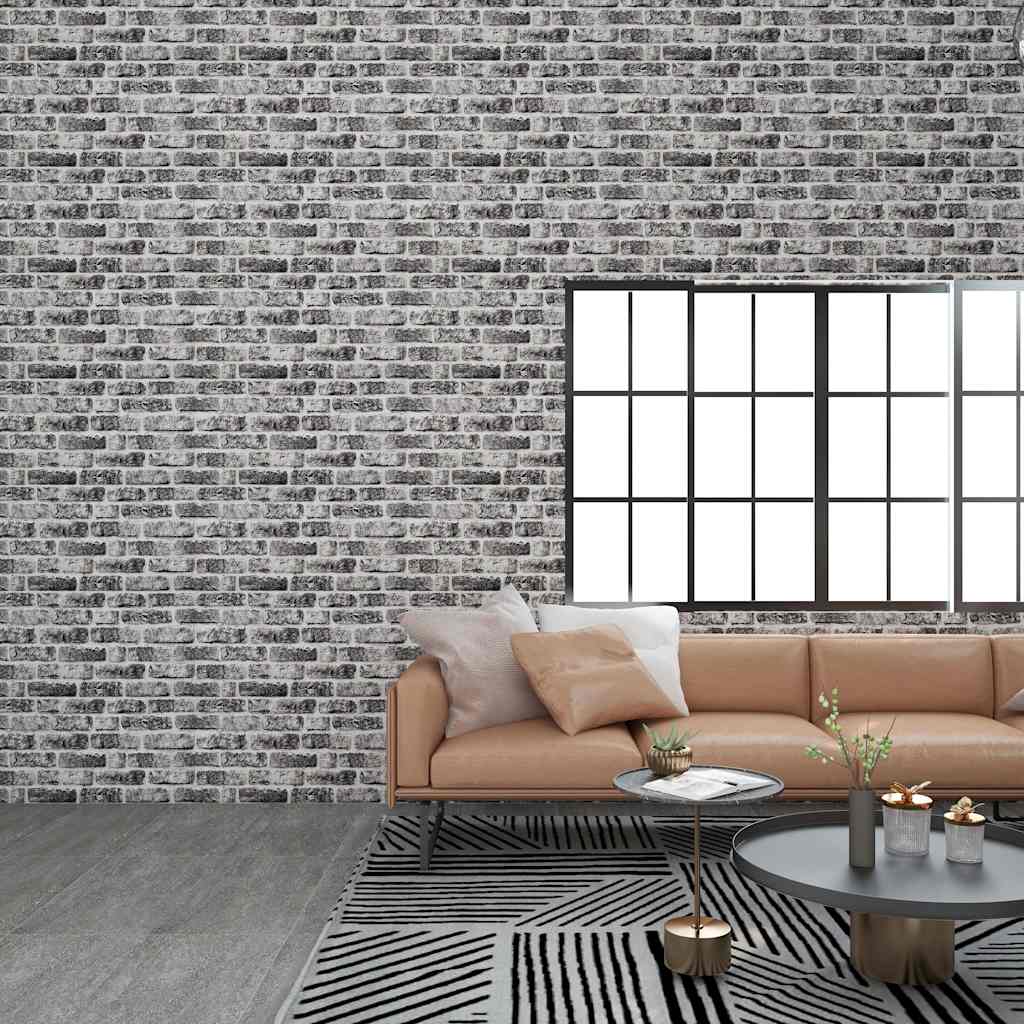 Vidaxl 11 St Wall Panels 3D Dark Grey Brick EPS