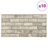 Vidaxl 10 St Wand Panels 3D Sand -Colored Brick EPS