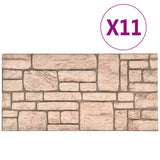 Vidaxl 11 St Panneaux muraux 3D Brick Brick Brick Eps