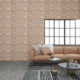 Vidaxl 11 ST Panele ścienne 3D Beige Brick EPS