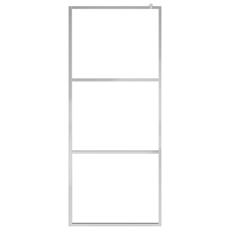 Vidaxl Walk-In Muron de douche transparent 100x195 cm Verre ESG