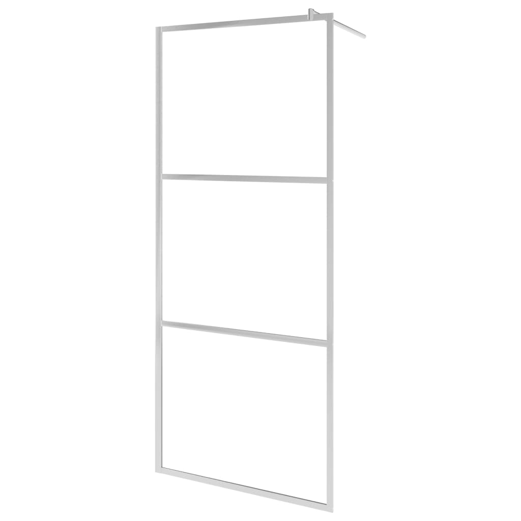 Vidaxl walk-in dusjvegg gjennomsiktig 140x195 cm ESG-glass