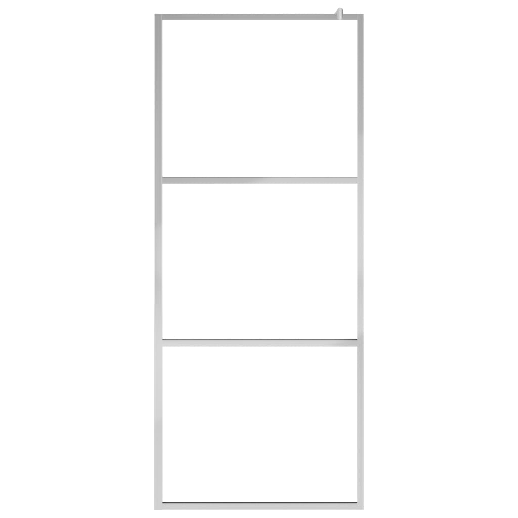 Vidaxl Walk-In Shower Wall Half-Mat 80x195 CM ESG Glass