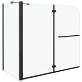 Vidaxl Douche Mur pliant 120x68x130 cm ESG noir