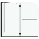 Vidaxl Douche Mur pliant 120x68x130 cm ESG noir