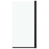 Vidaxl Mur de douche 68x130 cm ESG noir