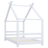 Vidaxl kinderbedframe massief grenenhout wit 80x160 cm