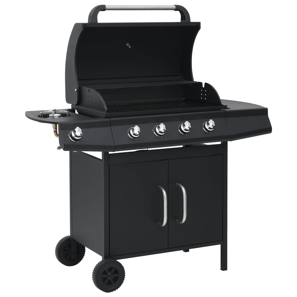 Vidaxl Gasbarbecue 4+1 Zona di cottura Black