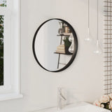 Vidaxl Wall Mirror 50 cm sort