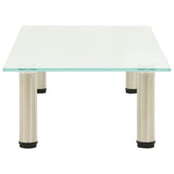 Vidaxl tv-meubel 80x35x17 cm gehard glas mat