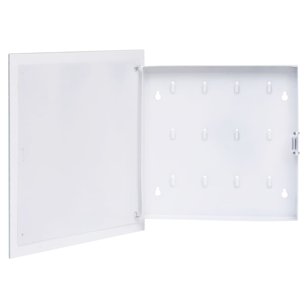 Vidaxl Key Cabinet con scheda magnetica 35x35x4 cm bianco