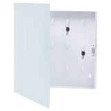 Vidaxl Key Cabinet med Magnetic Board 35x35x4 cm hvid