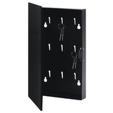 Gabinete de teclas Vidaxl con placa magnética 30x20x4 cm Negro