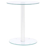 Vidaxl salontafel 40 cm gehard glas transparant