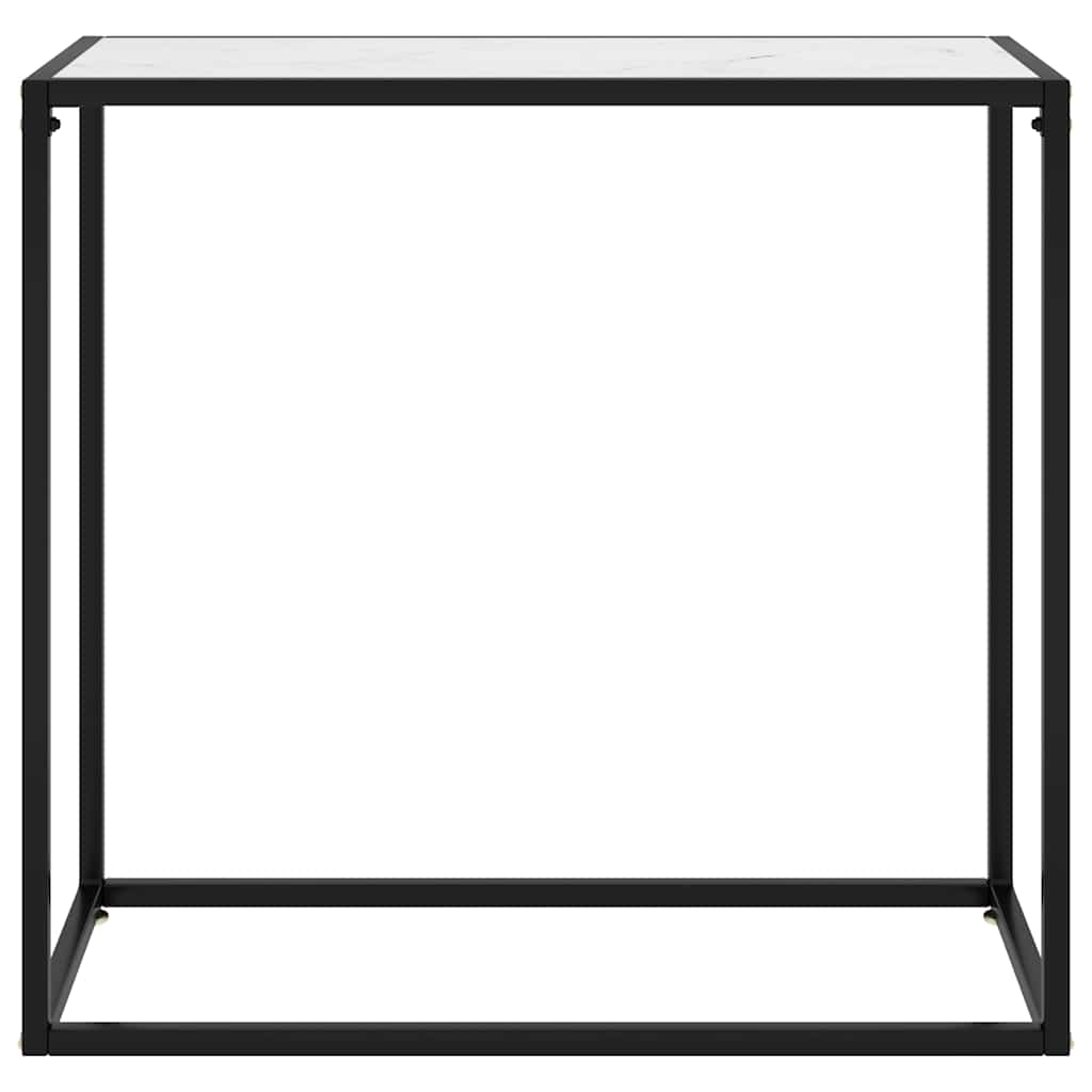 Vidaxl wandtafel 80x35x75 cm gehard glas wit