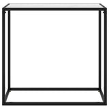 Vidaxl wandtafel 80x35x75 cm gehard glas wit