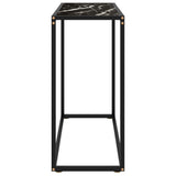 Vidaxl wandtafel 80x35x75 cm gehard glas zwart