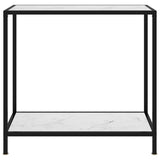 Vidaxl wandtafel 80x35x75 cm gehard glas wit