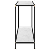 Vidaxl wandtafel 100x35x75 cm gehard glas wit