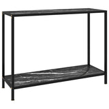 Vidaxl wandtafel 100x35x75 cm gehard glas zwart