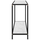 Vidaxl wandtafel 120x35x75 cm gehard glas wit