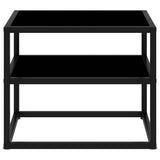 Vidaxl wandtafel 50x40x40 cm gehard glas zwart