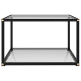 Vidaxl salontafel 60x60x35 cm gehard glas transparant