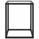 Vidaxl salontafel met gehard glas 40x40x50 cm zwart
