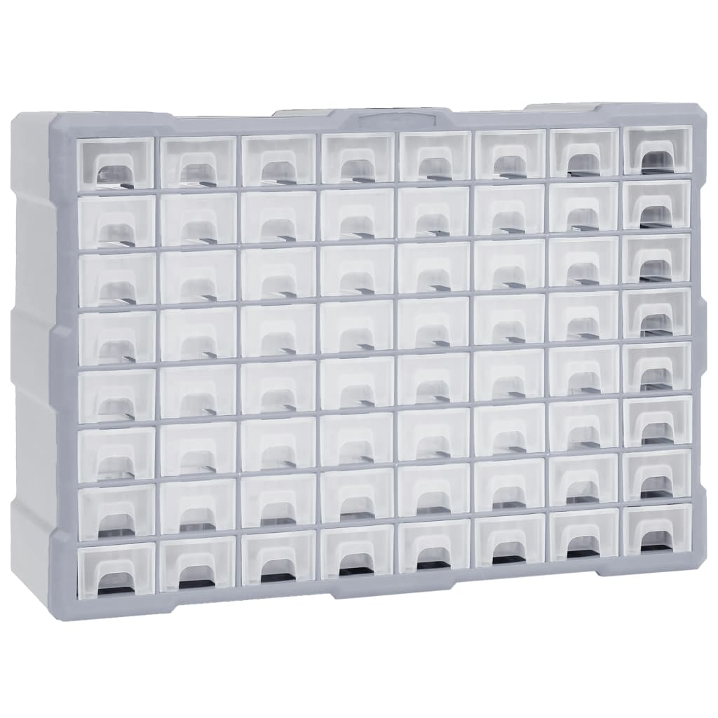 Vidaxl Organizer with 64 drawers 52x16x37.5 cm