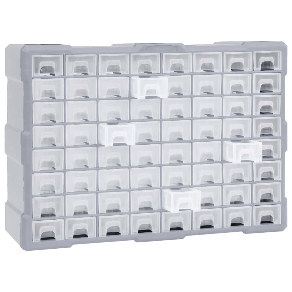 VIDAXL -Organizer mit 64 Schubladen 52x16x37,5 cm