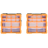 Organizatorji Vidaxl z 12 predali 2 PCS 26,5x16x26 cm