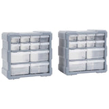 Organizadores de Vidaxl con 12 cajones 2 PCS 26.5x16x26 cm