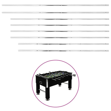 Barres Vidaxl pour le tableau de football 8 st 15,9 mm