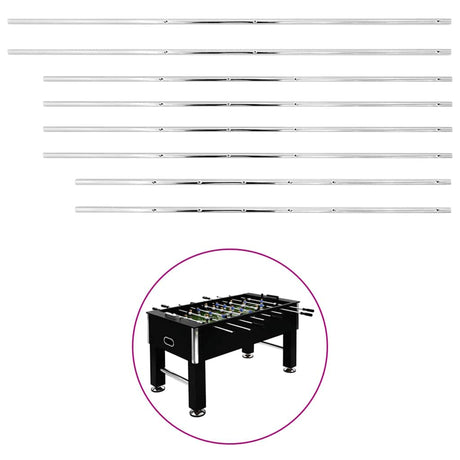 Barres Vidaxl pour le tableau de football 8 st 15,9 mm