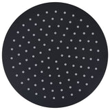 Vidaxl Pain Shower Head Round 25 cm en acier inoxydable noir