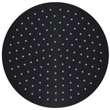VidaXL pomme de douche à effet pluie ronde 30 cm acier inoxydable noir