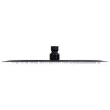 VidaXL pomme de douche à effet pluie ronde 30 cm acier inoxydable noir