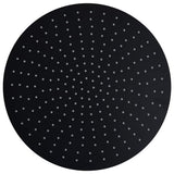 Vidaxl Pain Shower Head Round 40 cm en acier inoxydable noir