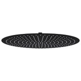 VidaXL Rain shower head Round 50 cm Stainless steel Black